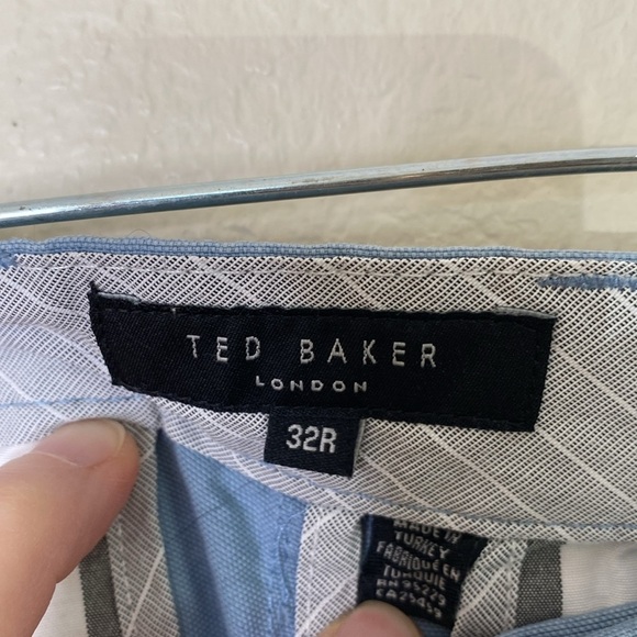 Ted Baker London men’s pleated blue shorts 32 - Picture 3 of 5